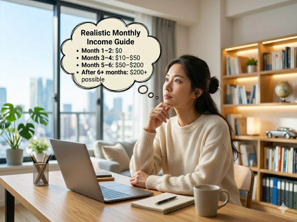 how much can you earn with Ai blogging