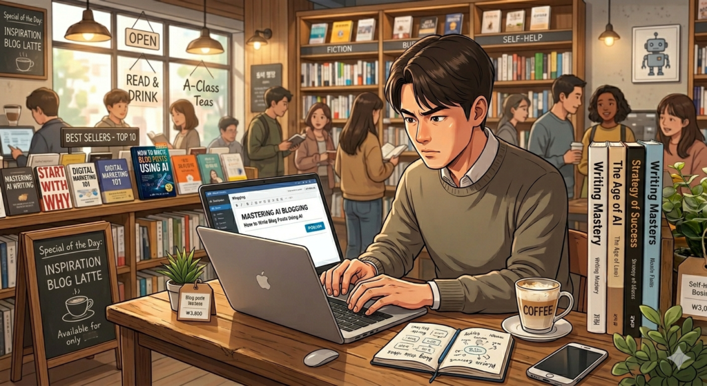 how to write blog posts using AI